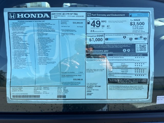 New 2026 Meteorite Gray Metallic Honda Sport Touring image 33