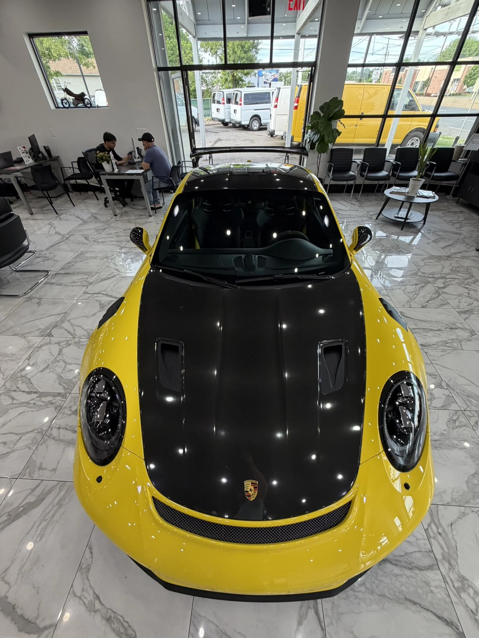 Used 2019 Racing Yellow Porsche GT3 RS Weissach Edition w/ Navi & rearCam image 34