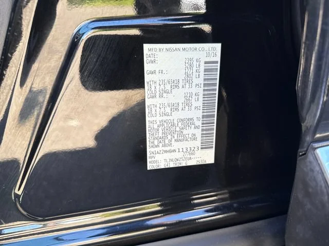 Used 2017 Magnetic Black Metallic Nissan SV image 16
