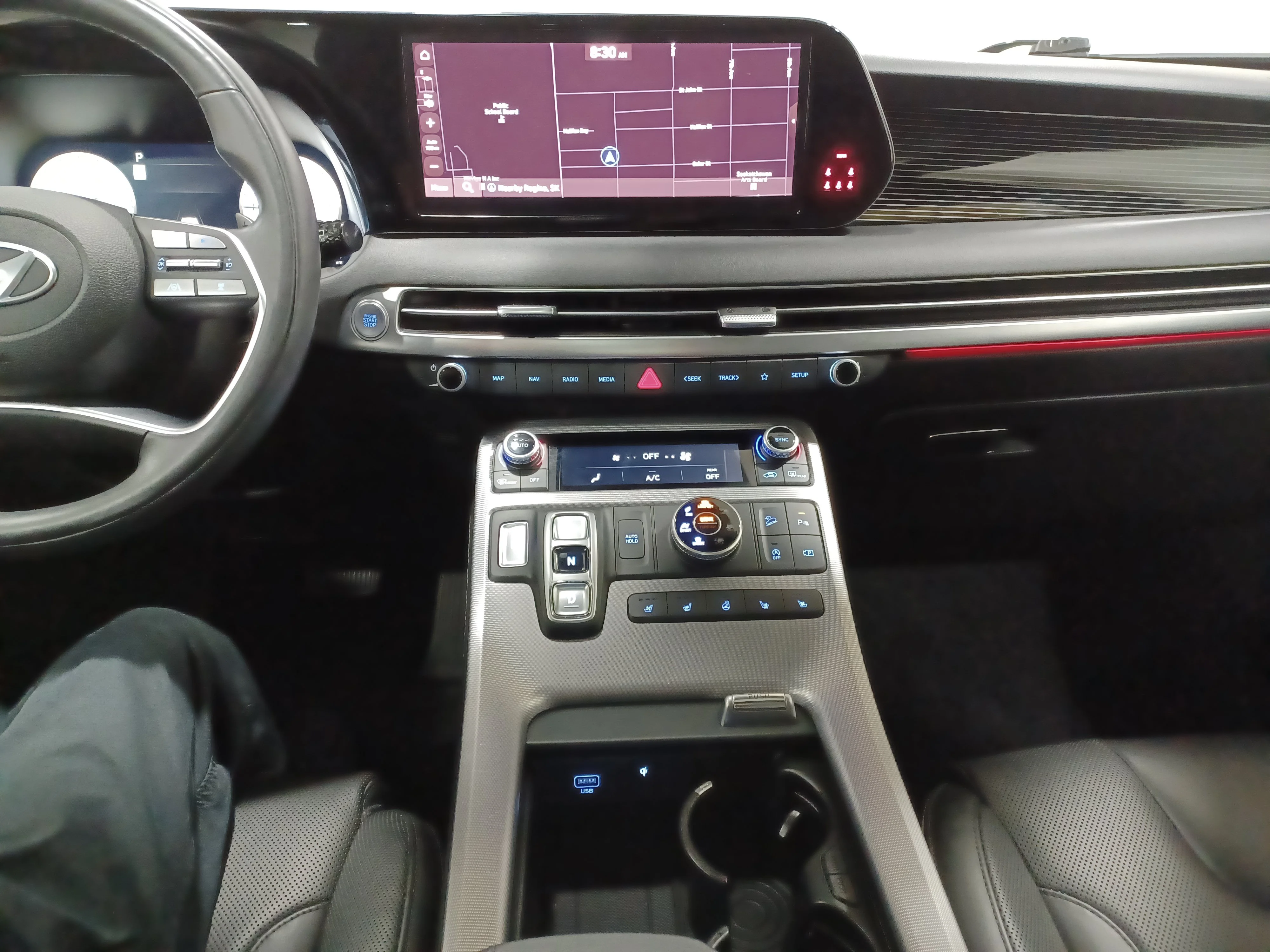 Certified Used 2024 Abyss Black Hyundai Ultimate Calligraphy AWD*7 Pass | Adaptive Cruise | Remote Start | Nav | 360 Cam | Cooled Leather image 17