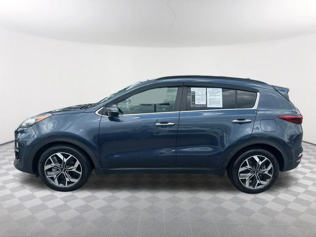 Used 2021 Blue Kia EX image 8
