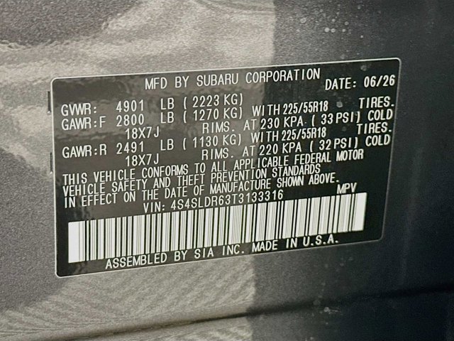 New 2026 MAGNETITE GRAY METALLIC Subaru Limited image 31