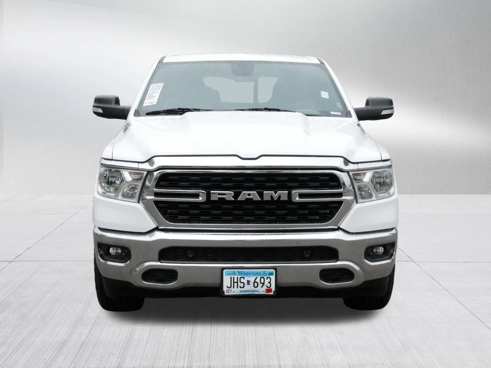Used 2022 Bright White Clearcoat Ram Big Horn image 2
