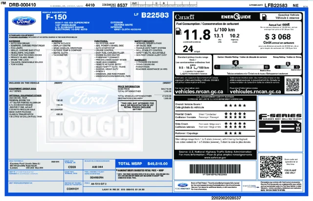 Used 2020 White Ford XLT image 2