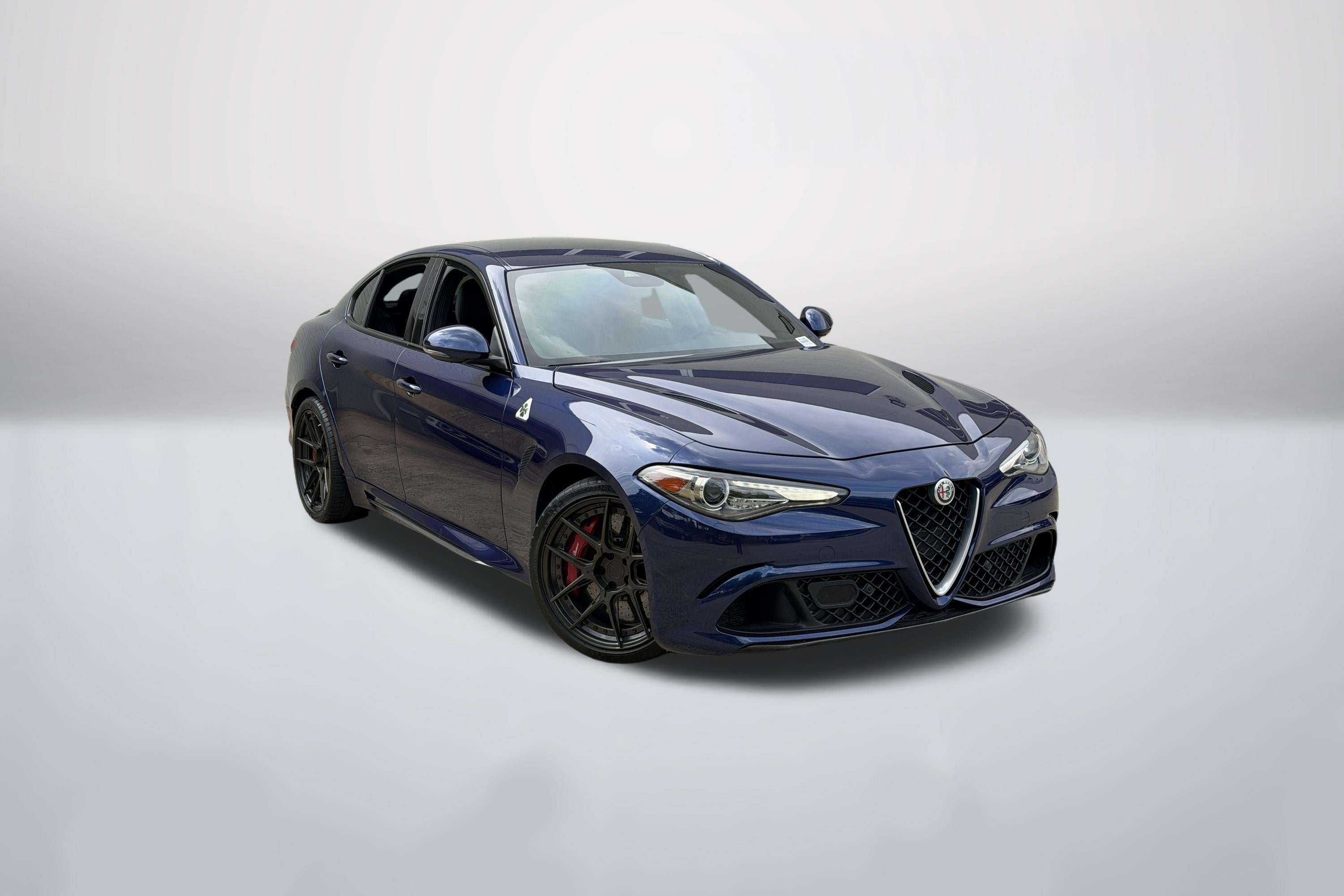 Used 2018 Montecarlo Blue Metallic Alfa Romeo Quadrifoglio image 1