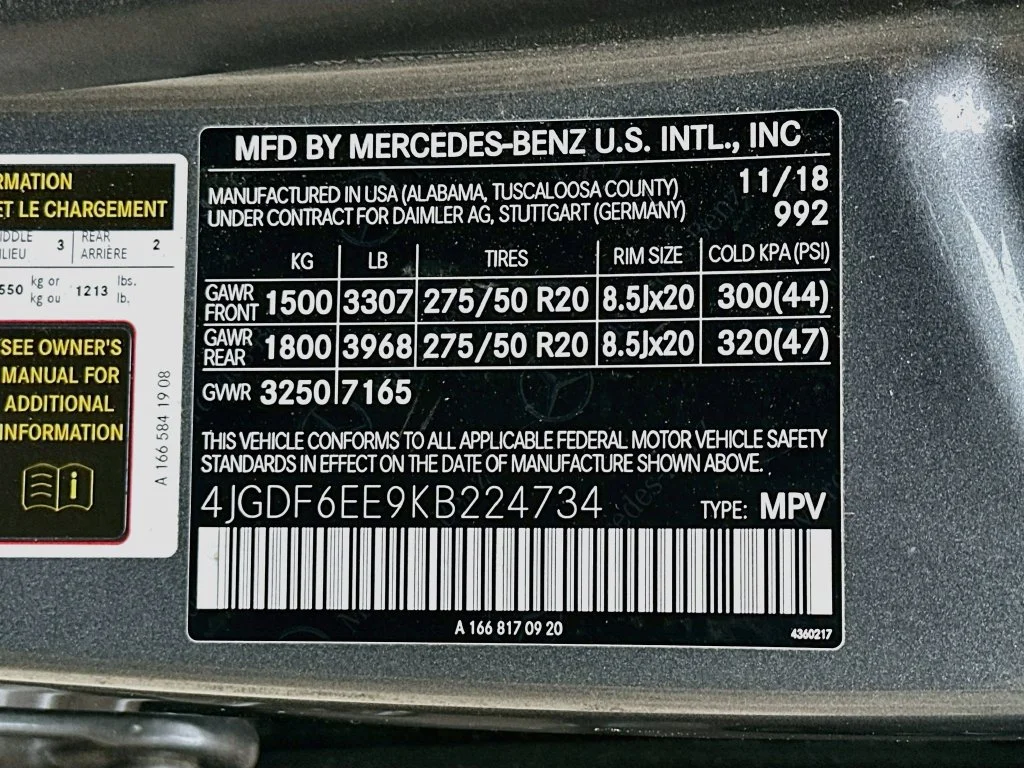 Used 2019 Selenite Gray Metallic Mercedes-Benz GLS 450 image 34