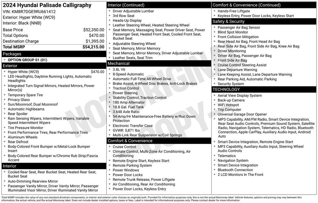 Certified Used 2024 White Hyundai Calligraphy image 41