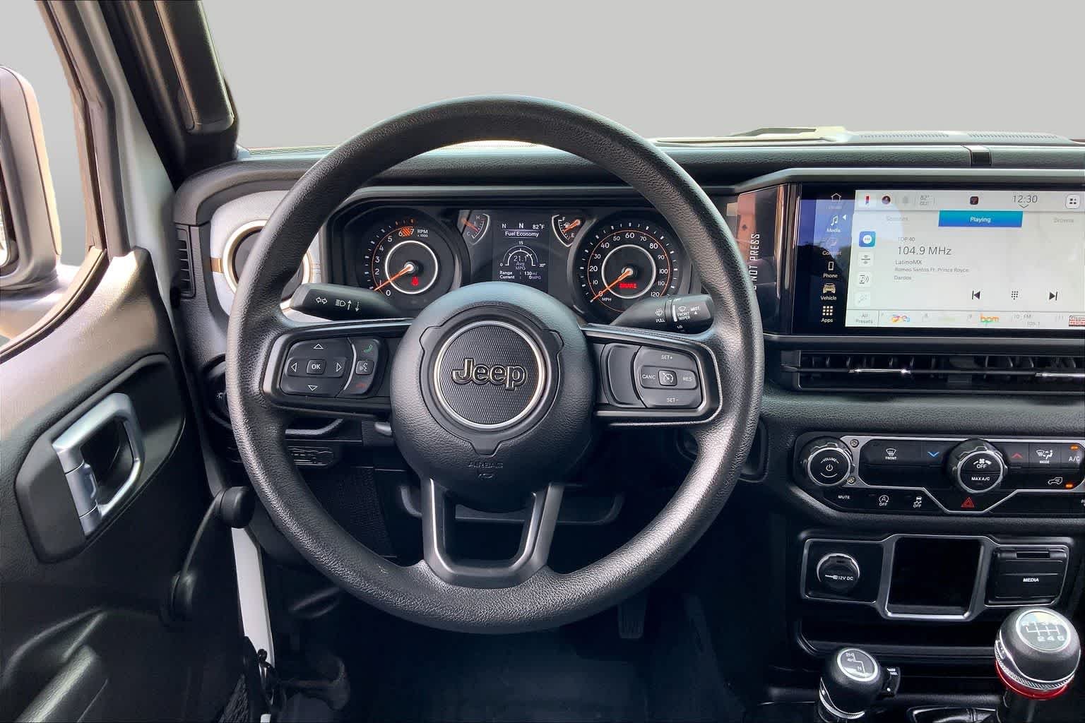 Used 2024 Bright White Clearcoat Jeep Sport image 6
