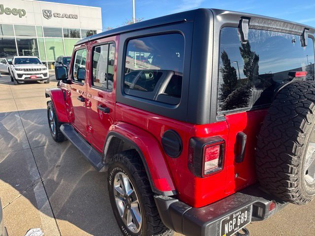 Used 2020 Firecracker Red Clearcoat Jeep Sahara image 3