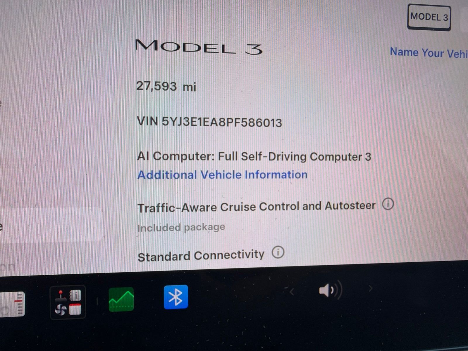 Used 2023 Pearl White Multi-Coat Tesla Base image 14