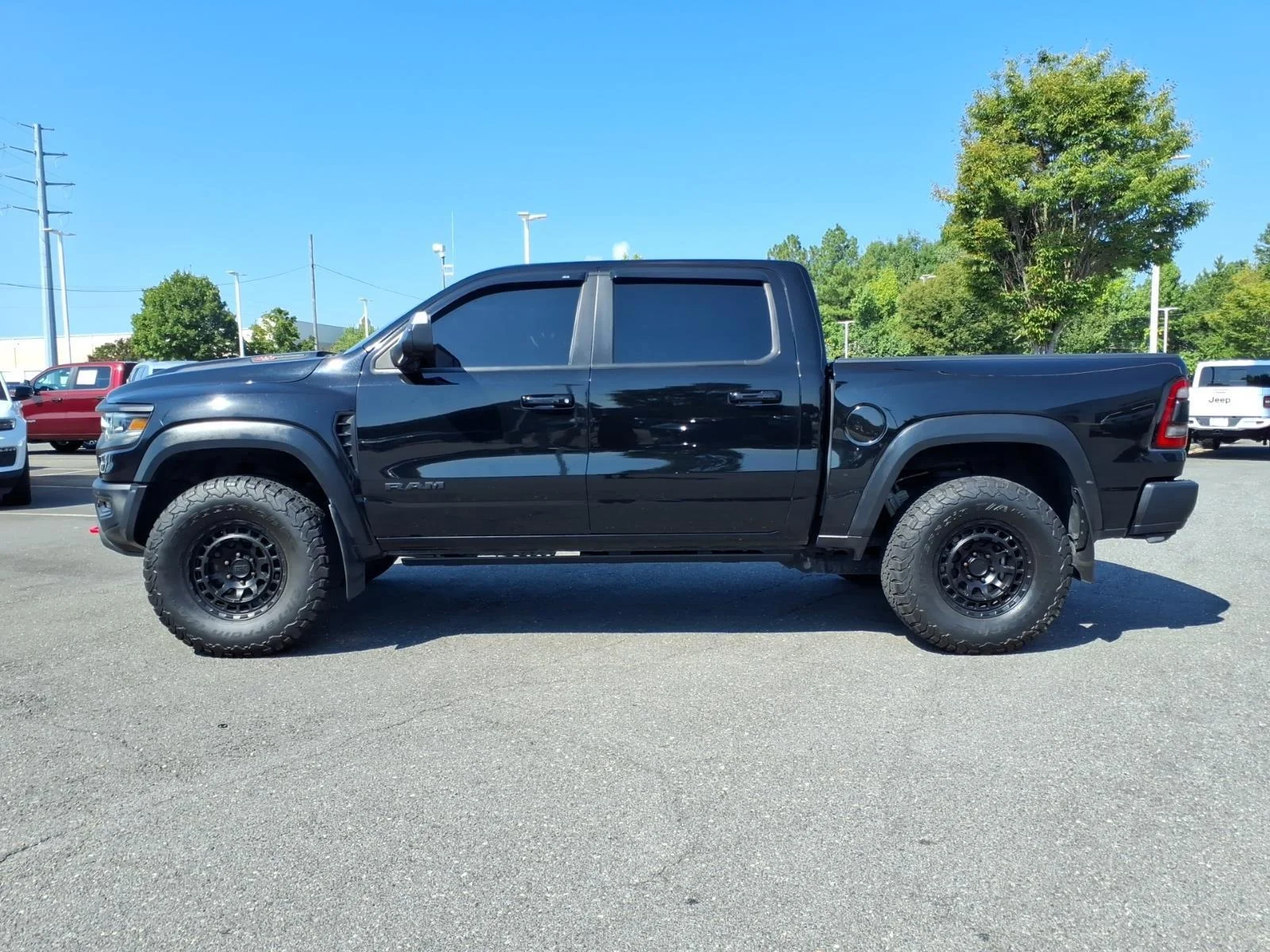 Used 2022 Diamond Black Crystal Pearlcoat Ram TRX image 3