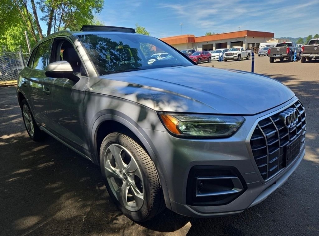 Used 2021 Florett Silver Metallic Audi 45 Premium Plus image 2