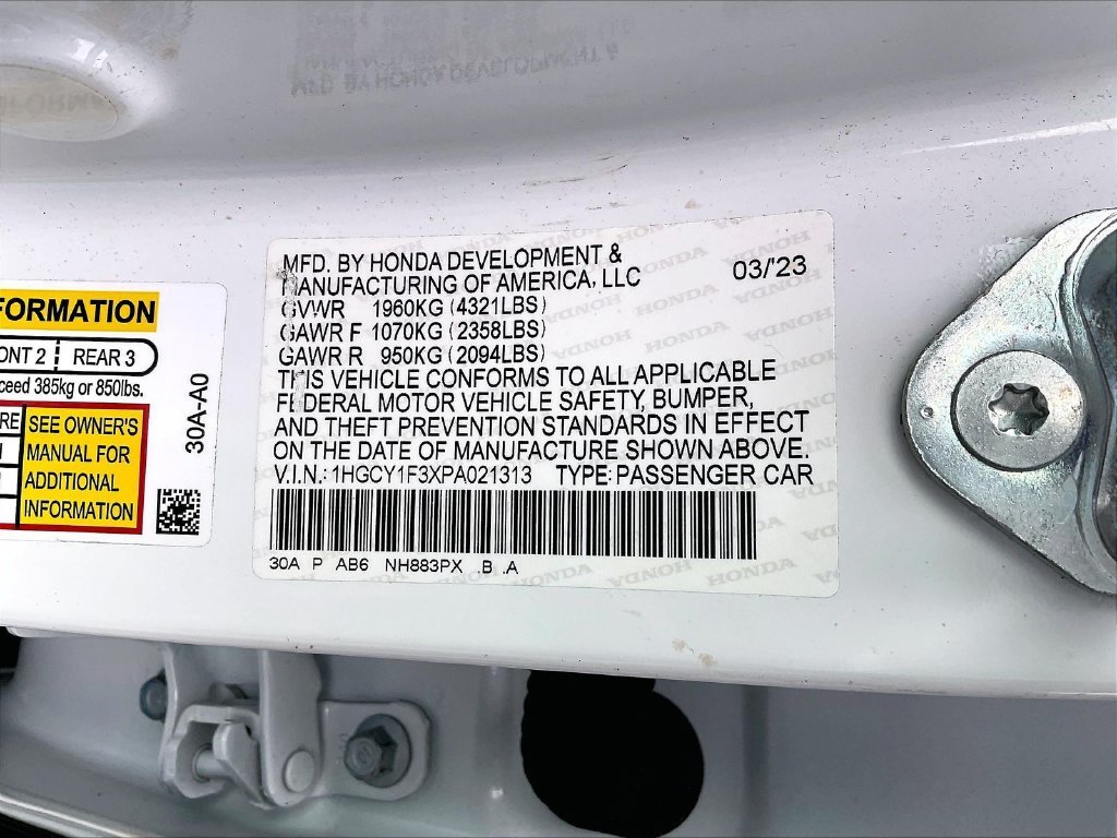Used 2023 White Honda EX image 33