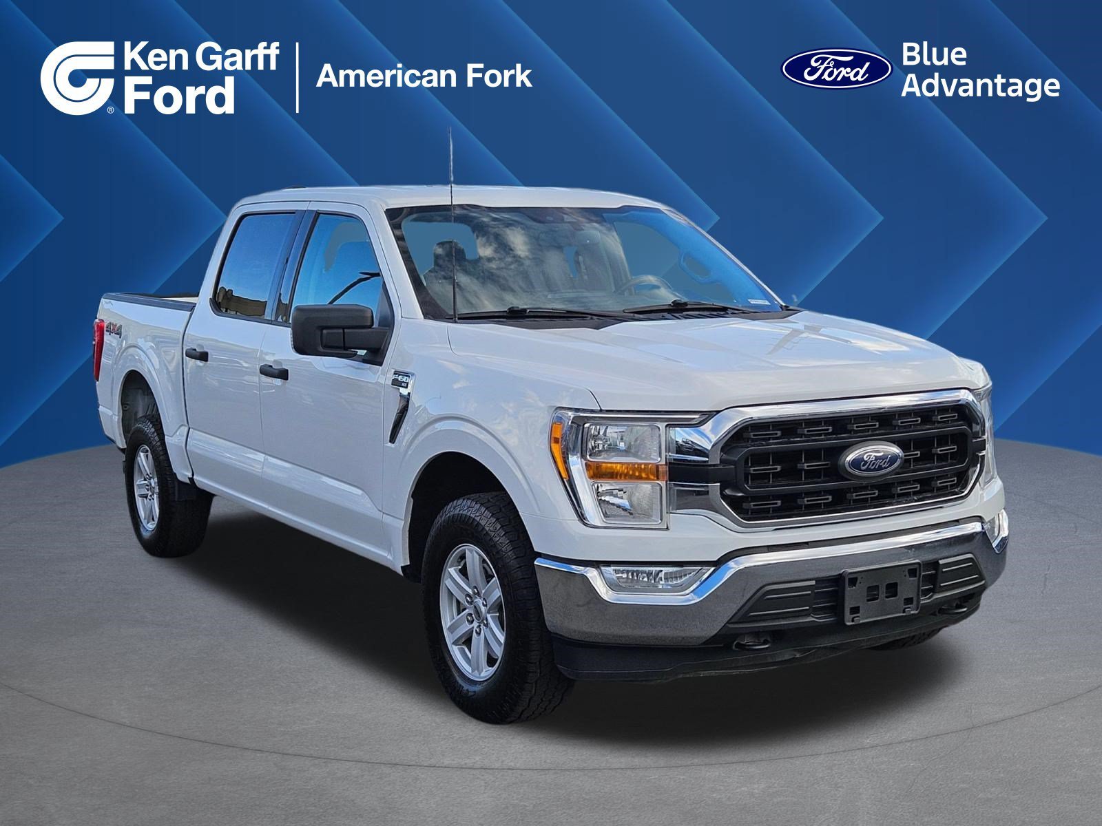 Certified Used 2021 Blue Ford XLT image 1