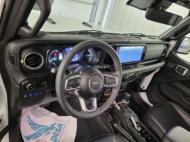 Used 2024 Bright White Clearcoat Jeep Sahara image 5