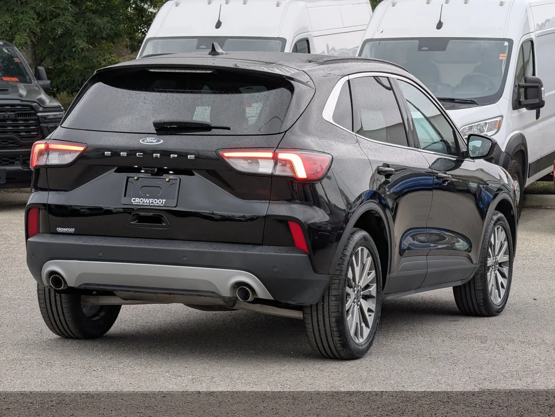 Certified Used 2022 Black Ford Titanium - - AWD - Handsfree Liftgate - Lane Keep - Fordpass Connect - Adaptive Cruise & More! image 8