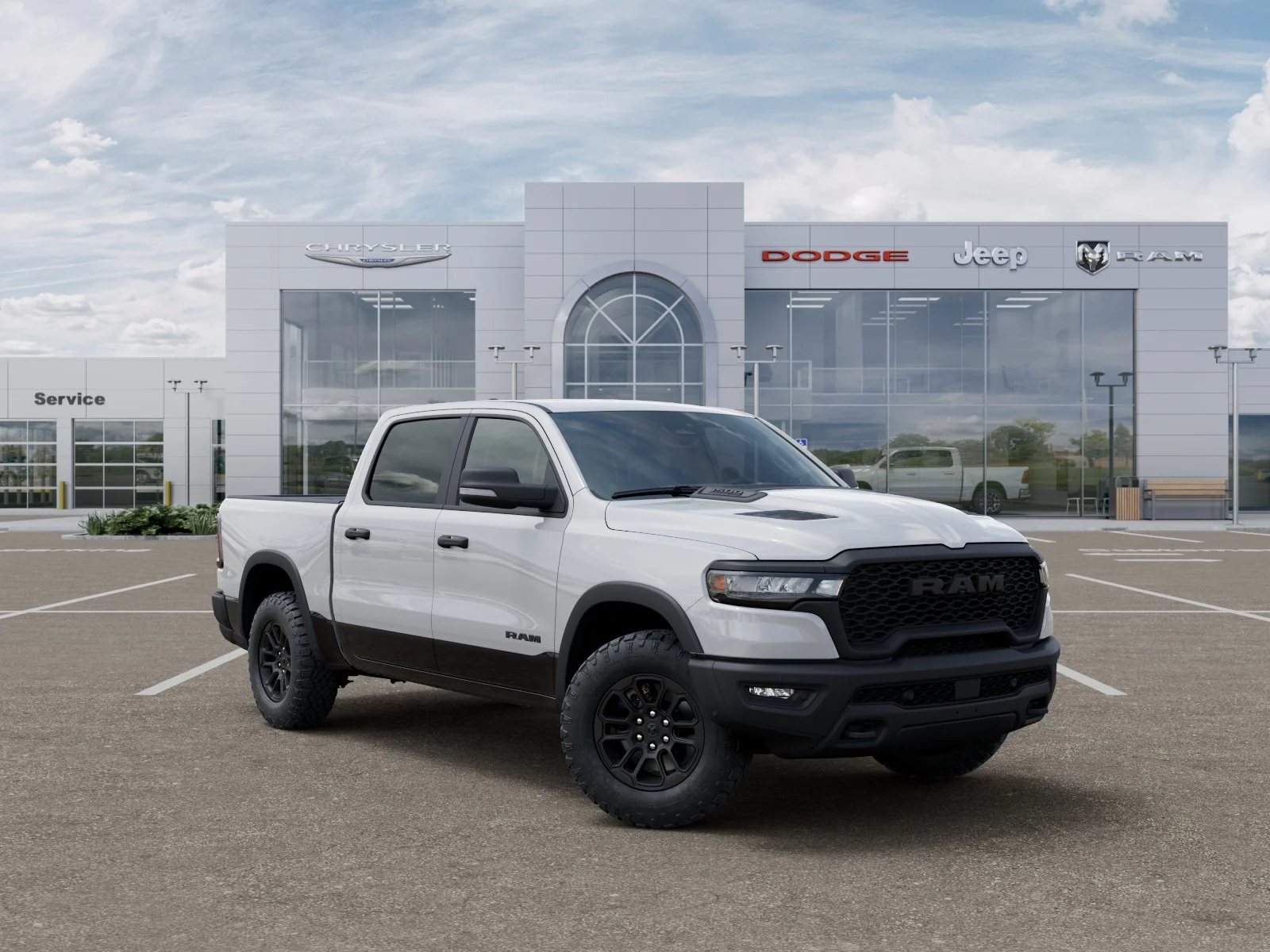 New 2026 Bright White Clear-Coat Exterior Paint RAM Rebel image 32