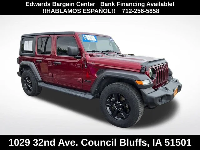 Pre-Owned 2021 Jeep Wrangler Unlimited Sport Altitude 4WD
