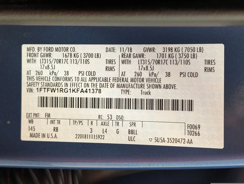 Certified Used 2019 Ford Performance Blue Metallic Ford Raptor image 30
