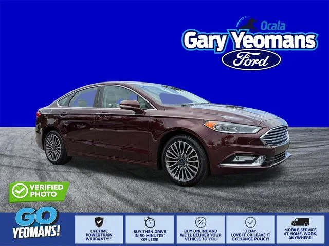Certified Used 2017 Burgundy Ford SE image 1