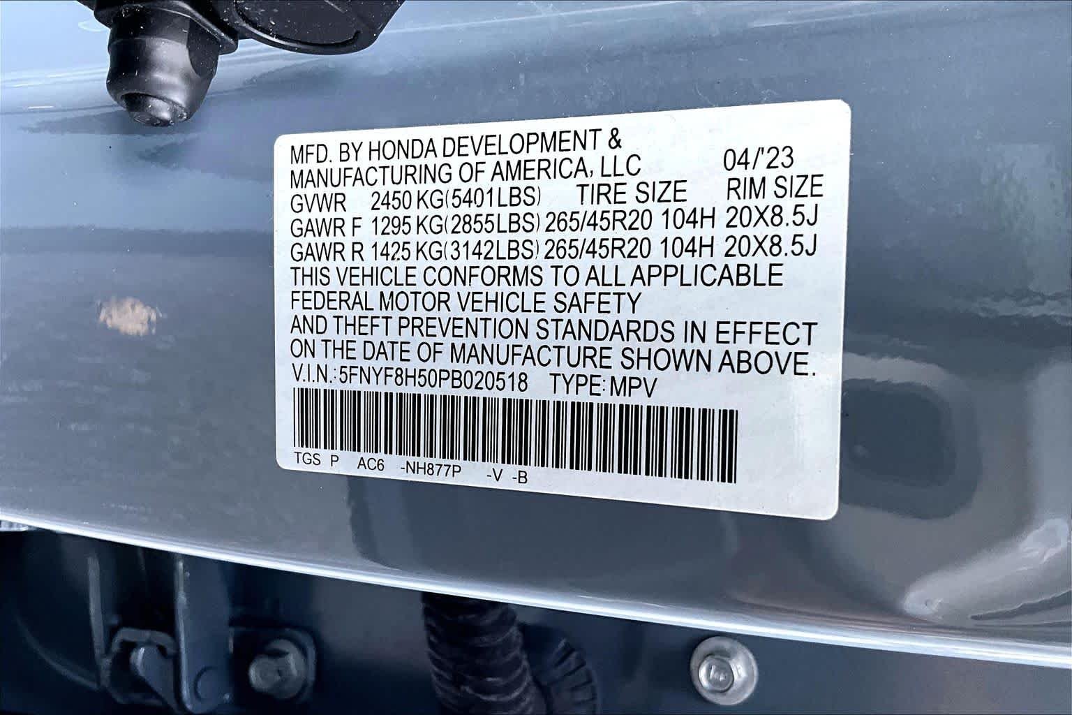 Certified Used 2023 Sonic Gray Pearl Honda EX-L image 33