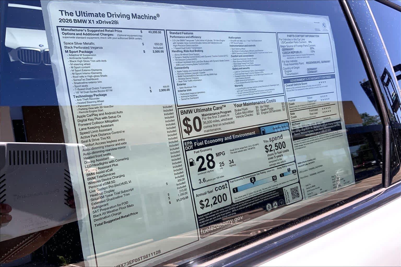New 2026 Space Silver Metallic BMW xDrive28i image 19