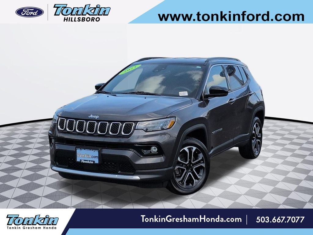 Used 2023 Granite Crystal Metallic Clearcoat Jeep Limited image 1