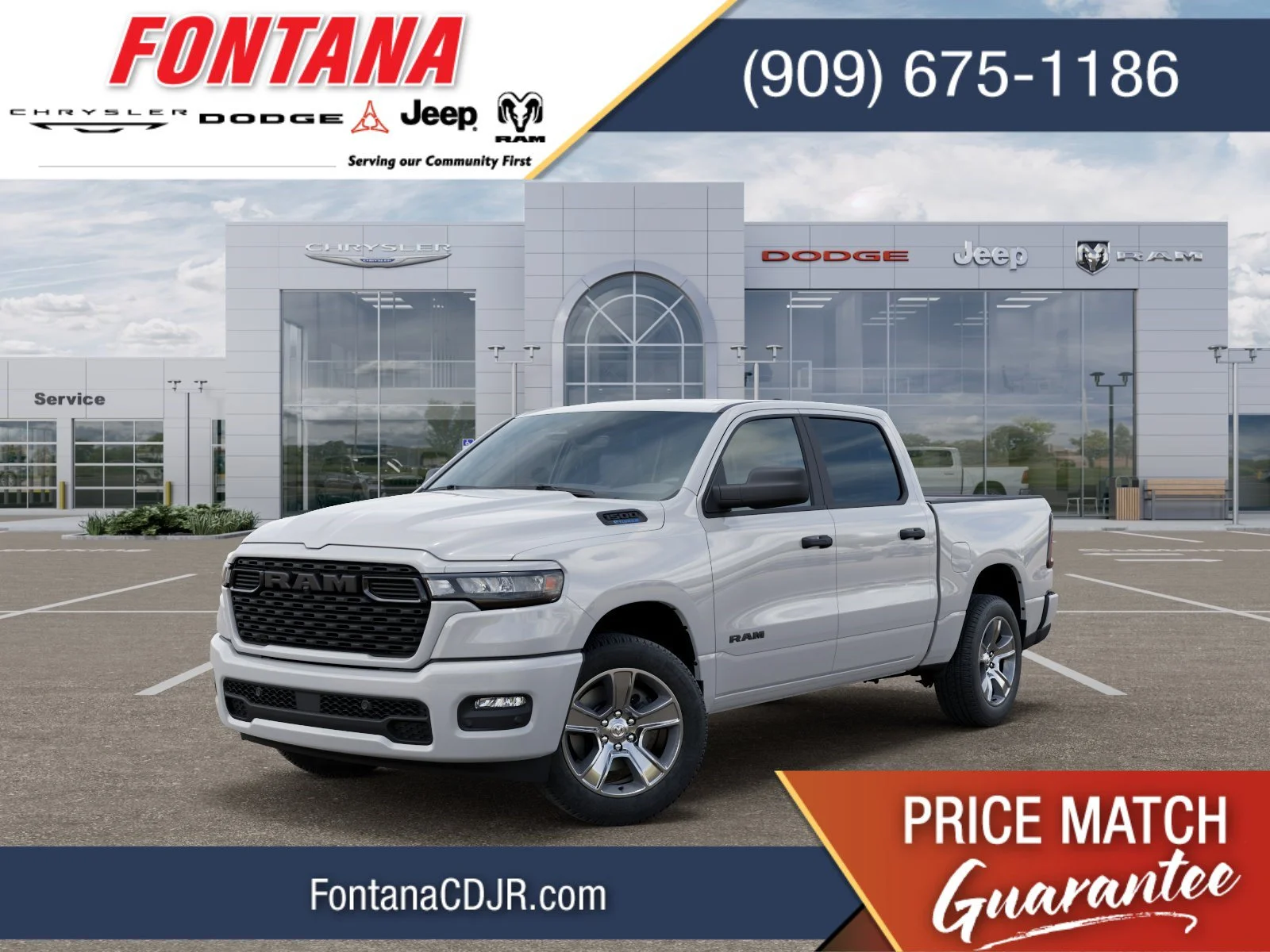 New 2025 Bright White Clearcoat RAM Tradesman image 1