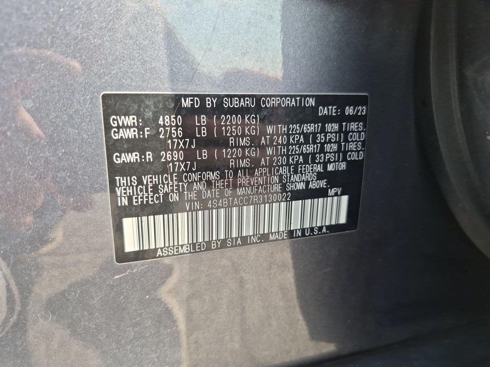 Used 2024 Magnetite Gray Metallic Subaru Premium image 38