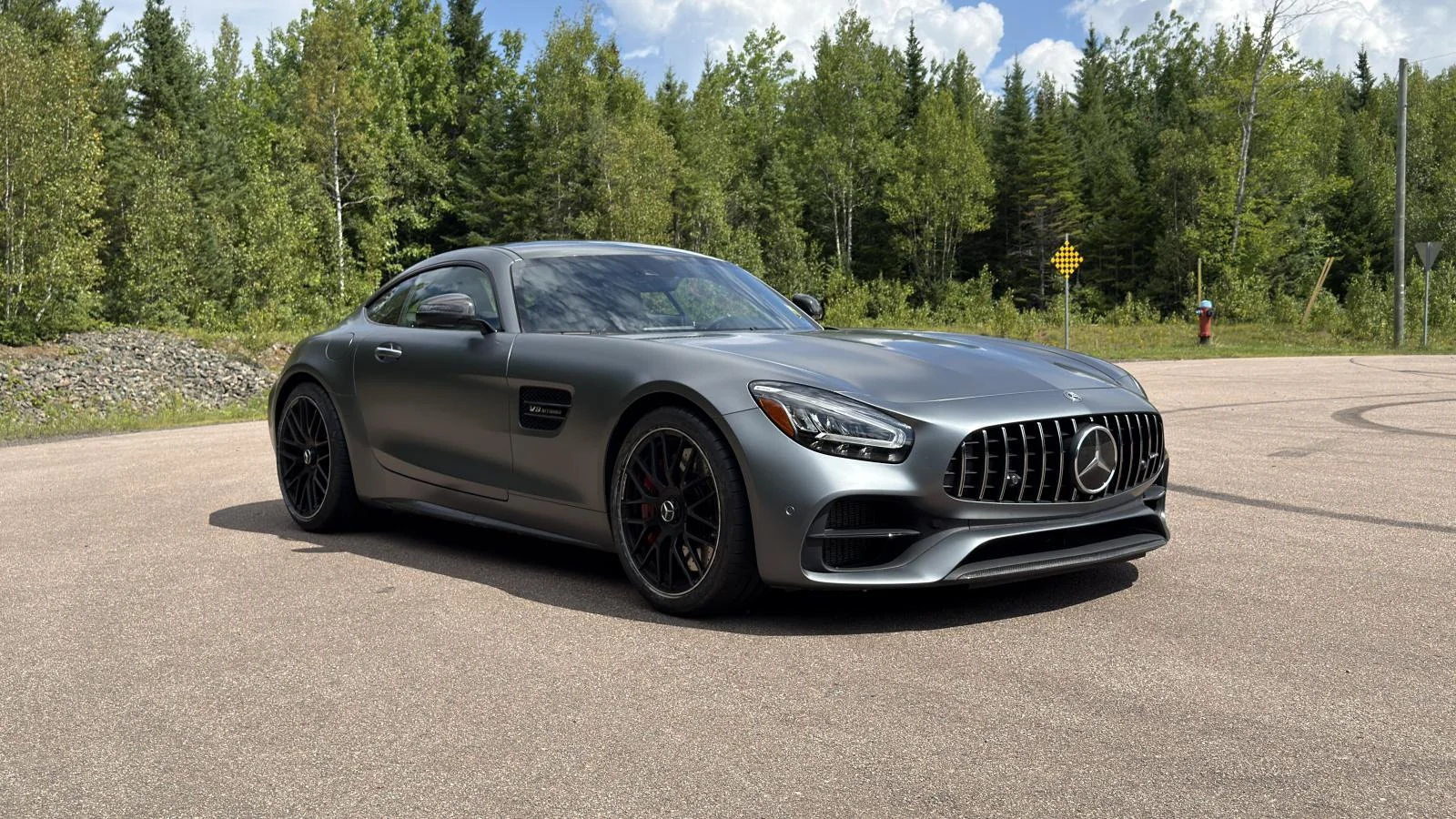 Used 2020 Grey Mercedes-Benz AMG GT C Coupe image 4