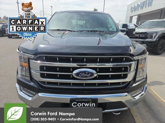 Used 2021 Blue Ford Lariat image 2