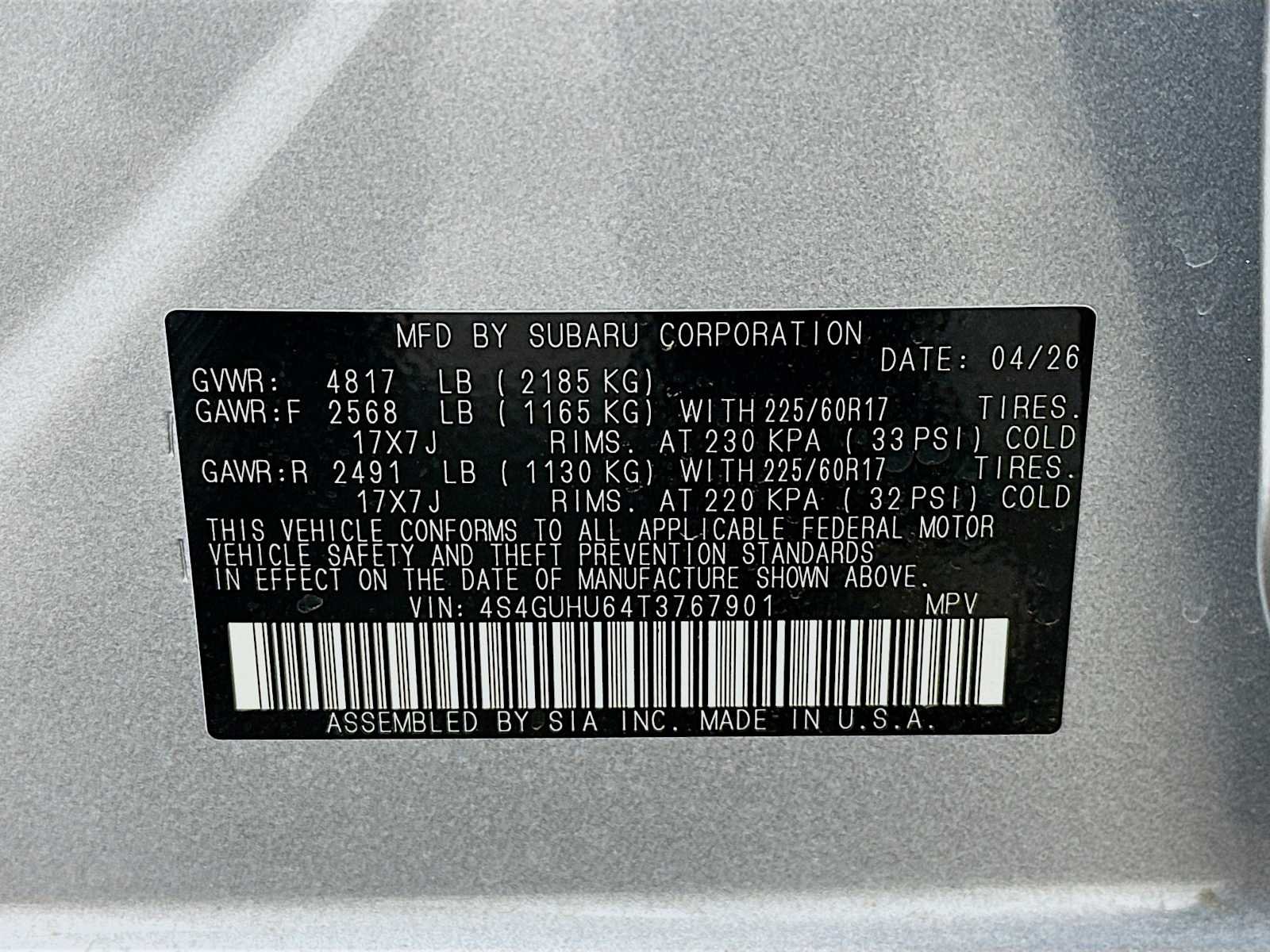 New 2026 ICE SILVER METALLIC Subaru Wilderness image 29