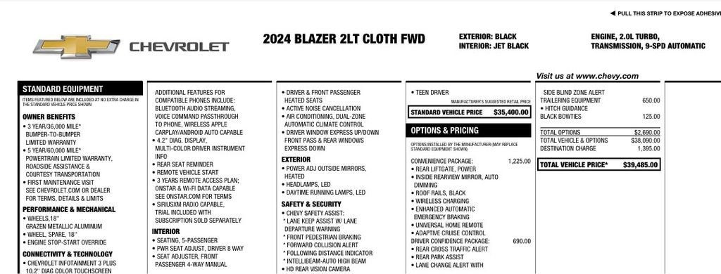 2024 Chevrolet Blazer 2.0T 2LT FWD's photo