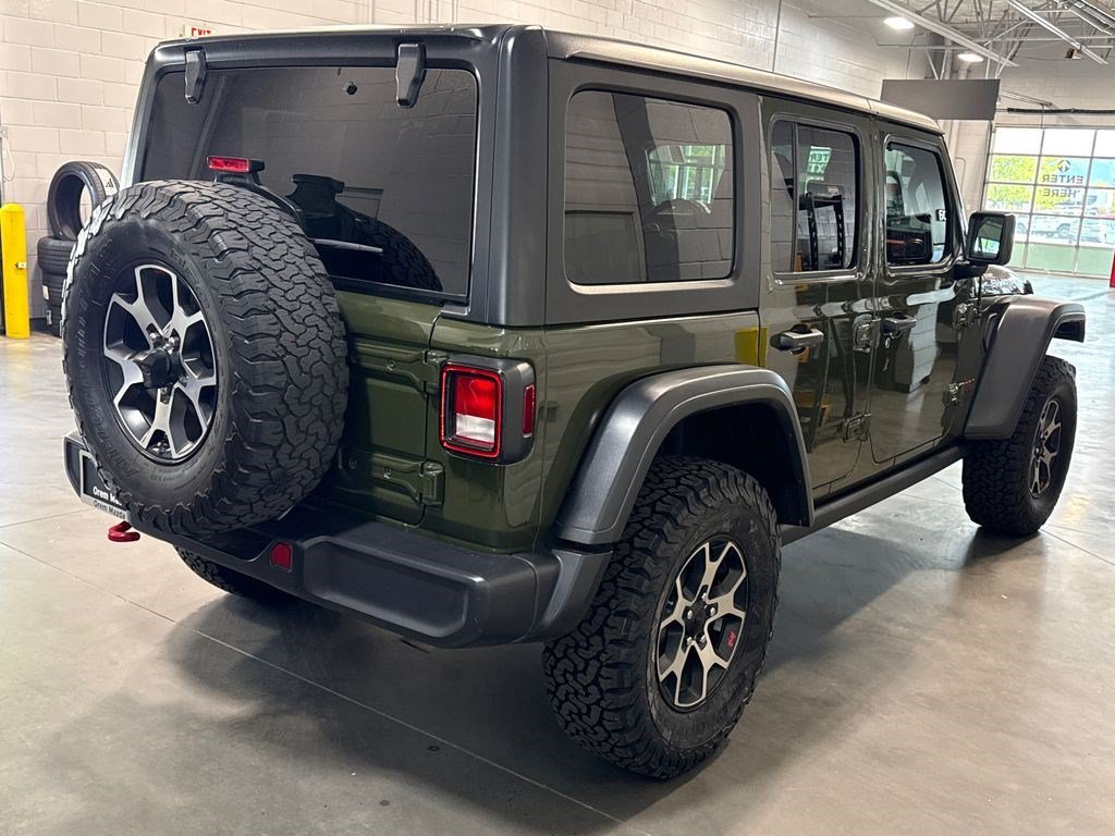 Used 2021 Sarge Green Clearcoat Jeep Unlimited Rubicon image 4