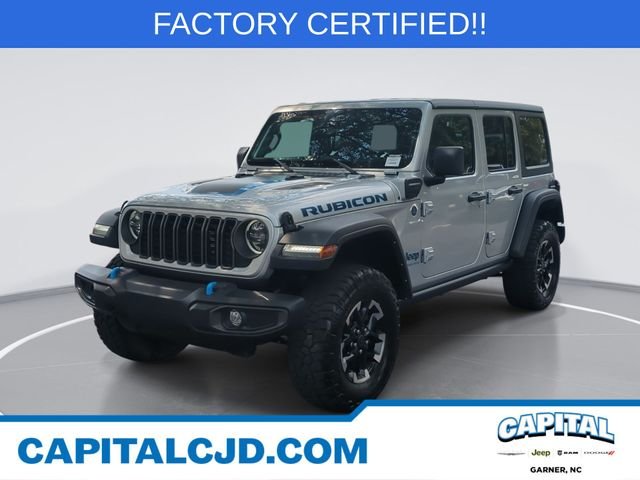 Used 2024 Silver Jeep Rubicon 4xe image 1