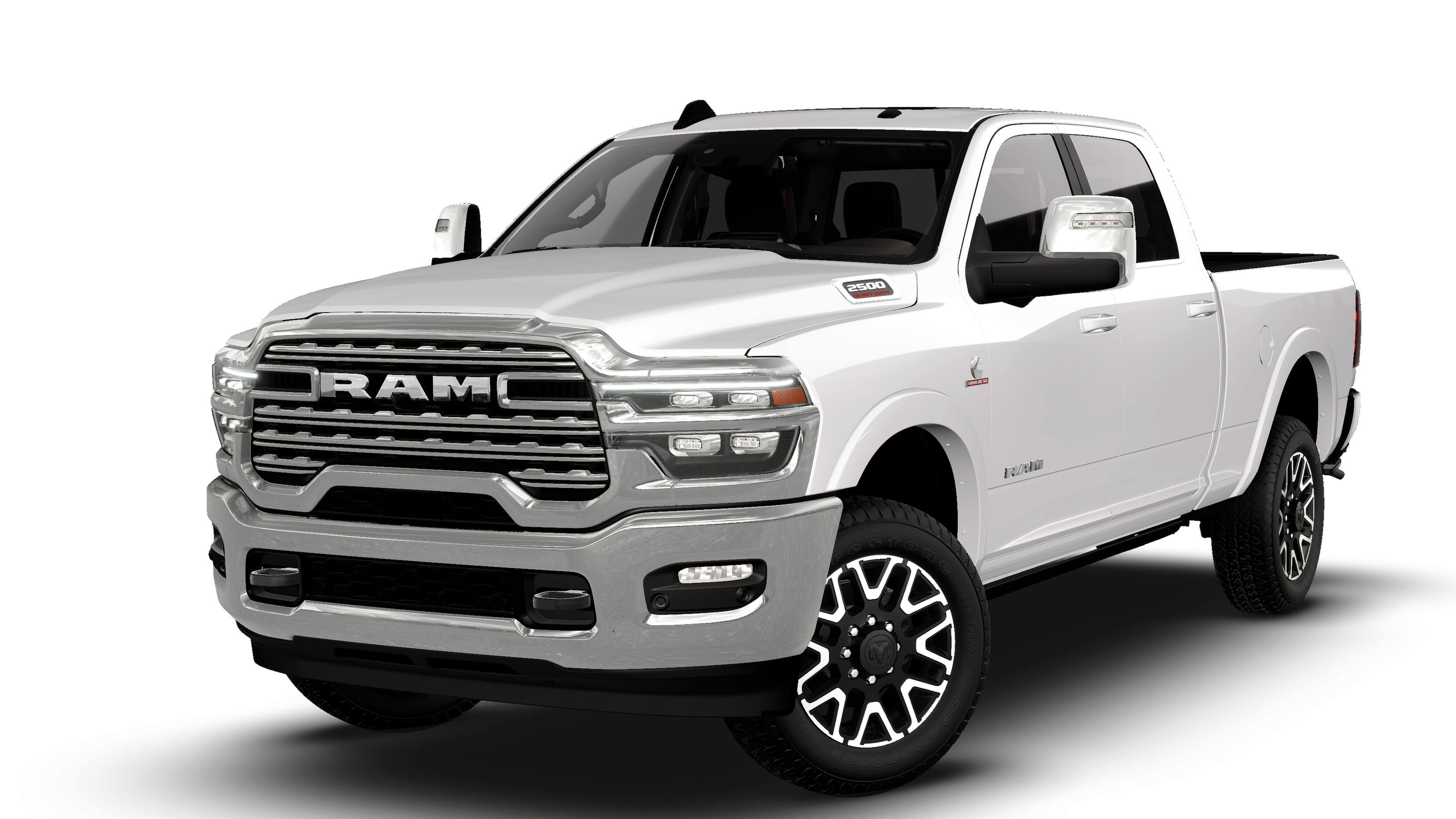 New 2026 Bright White Clear-Coat Exterior Paint RAM Longhorn image 13