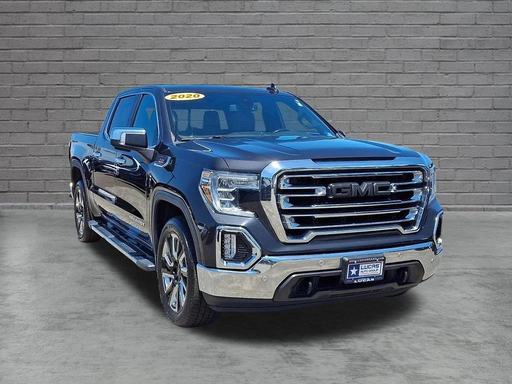 Used 2020 Carbon Black Metallic GMC SLT image 2