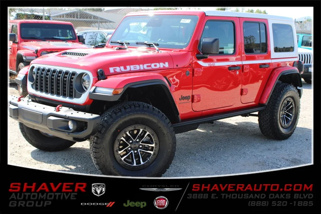 New 2026 Firecracker Red Clear-Coat Exterior Paint Jeep Rubicon image 1