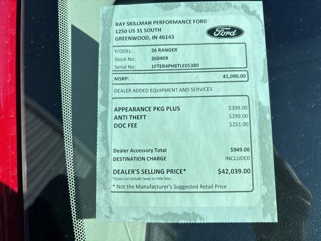 New 2026 Ruby Red Metallic Tinted Clearcoat Ford XL image 2