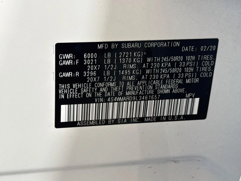Used 2020 White Subaru Touring image 43