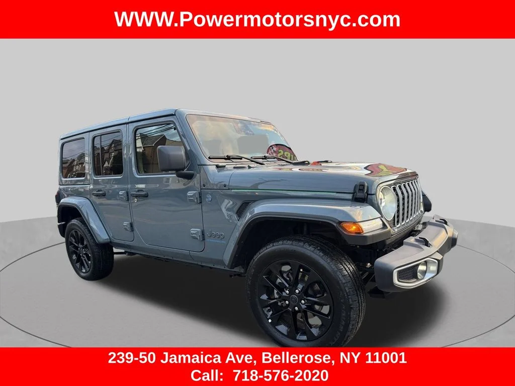 Used 2025 Gray Jeep Sahara 4xe image 4