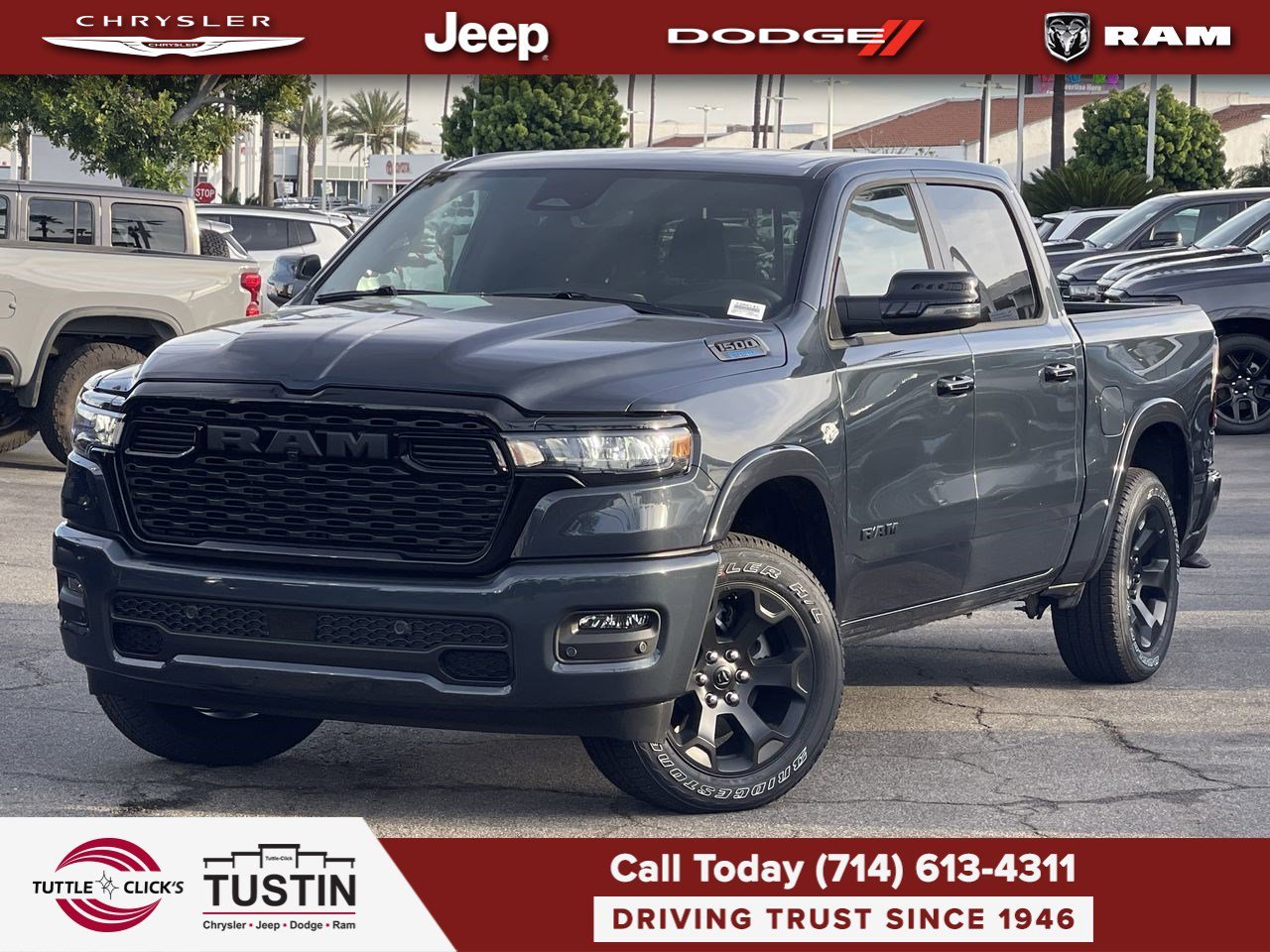 New 2026 Forged Blue Metallic Exterior Paint RAM Big Horn image 1