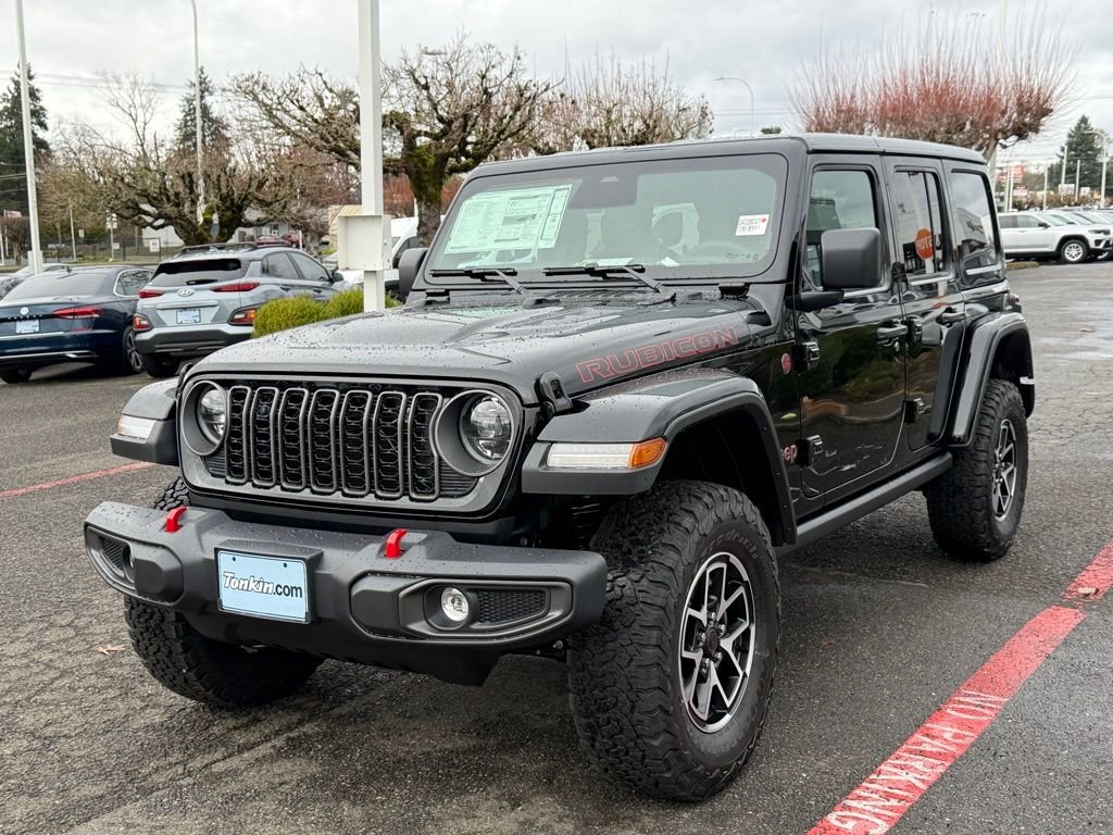 New 2026 Black Clear-Coat Exterior Paint Jeep Rubicon image 4