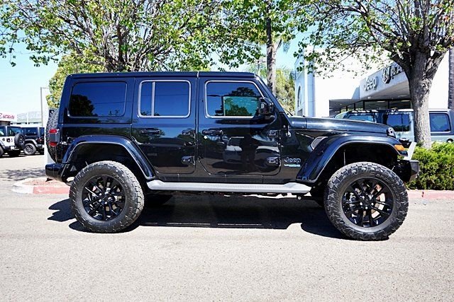 Used 2021 Black Jeep 4-Door Sahara High Altitude 4xe image 7