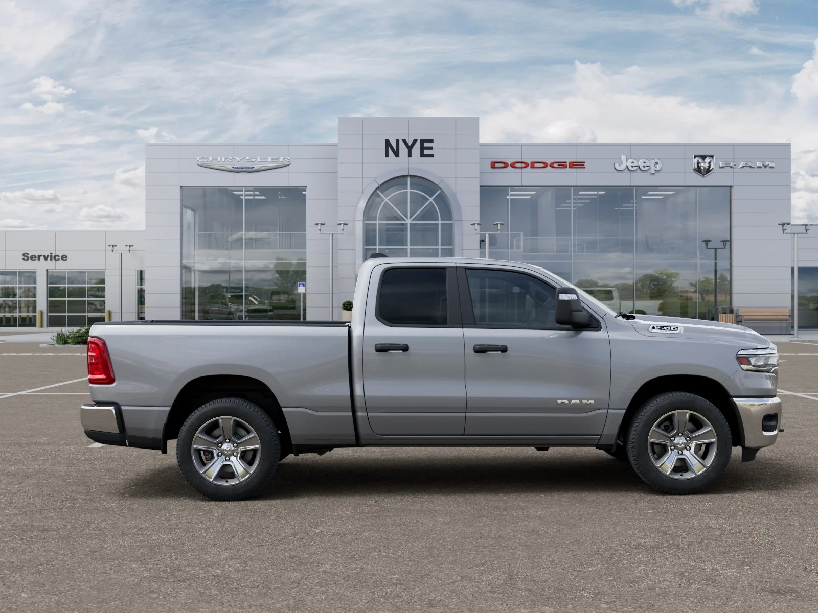 New 2025 Billet Silver Metallic Clear-Coat Exterior Paint RAM Tradesman image 48