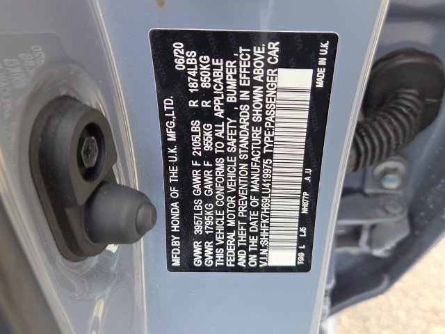 Used 2020 Gray Honda EX image 7