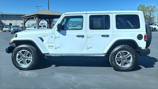Used 2020 Bright White Clearcoat Jeep Sahara image 6
