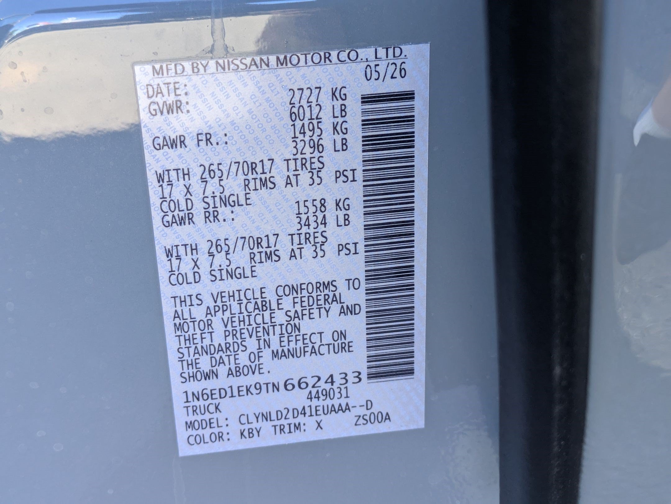New 2026 Boulder Gray Pearl Nissan Crew Cab PRO-4X® image 17