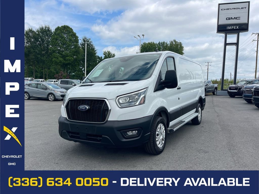 White 2023 Ford Transit Cargo 250 Low Roof RWD Van Rear-Wheel Drive