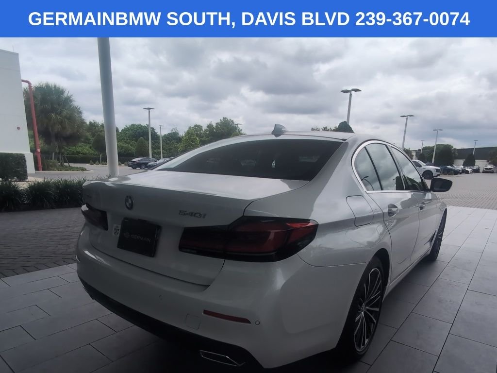 Certified Used 2023 Mineral White Metallic BMW 540i xDrive image 4